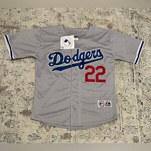 Majestic Authentic LA Dodgers Road Clayton Kershaw #22 MLB Jersey